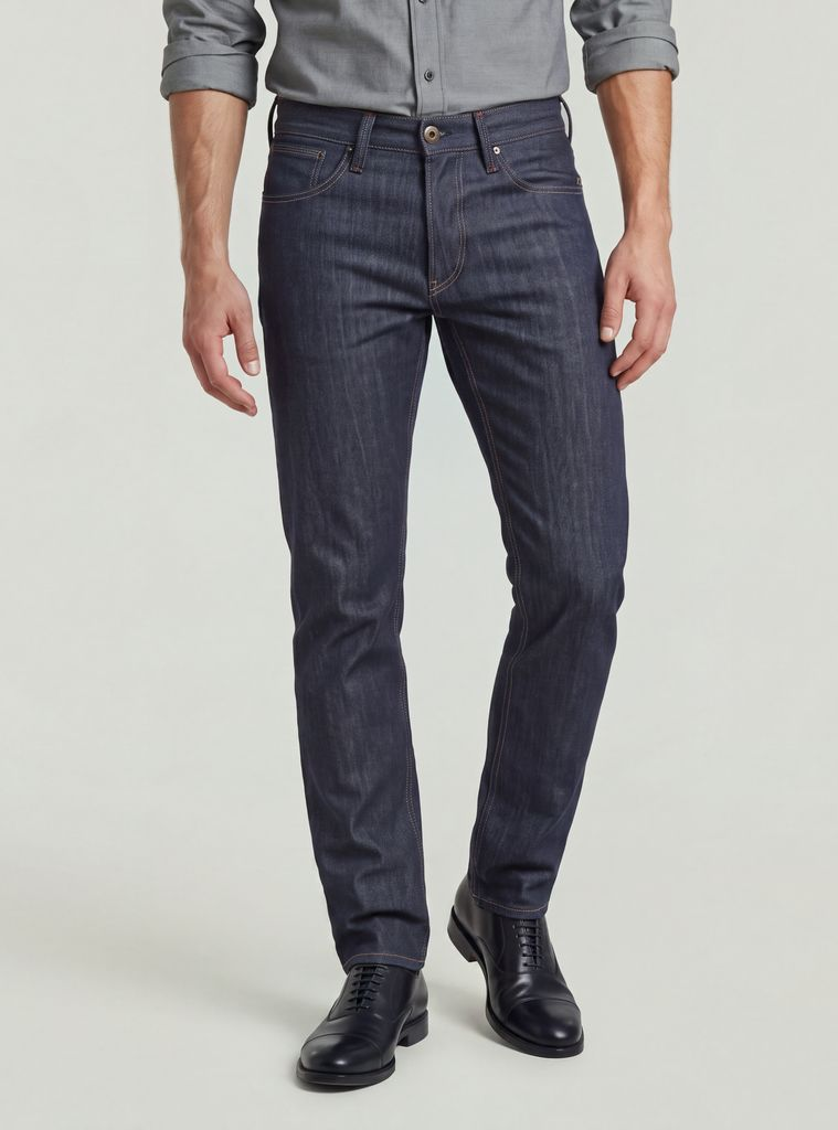 Streem Slim Tapered Selvedge Jeans in Raw Denim