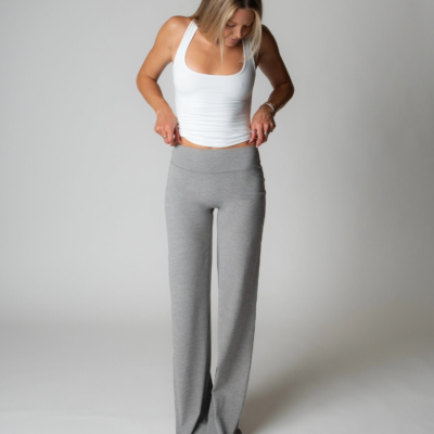 SPORT PANT IN HEATHER LIGHT GREY