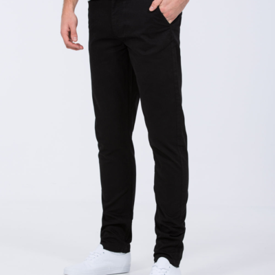 2t Ludvig Slim Fit Tall Mens Chinos (black) | Tall Mens Clothing | 2tall.com