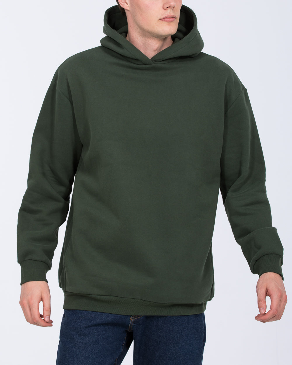 2t Beau Tall Mens Oversized Hoodie (forest green) | Tall Mens Clothing | 2tall.com