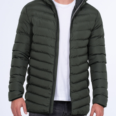 2t Grant Tall Mens Extra Long Puffer Jacket (khaki) | Tall Mens Clothing | 2tall.com