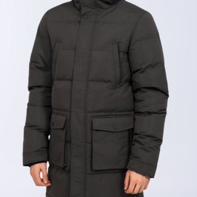 2t Jethro Tall Mens Longline Puffer Jacket (khaki) | Tall Mens Clothing | 2tall.com