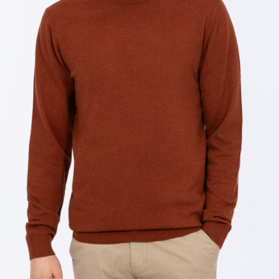 2t Austin Tall Mens Cotton Crew Neck Jumper (rust) | Tall Mens Clothing | 2tall.com