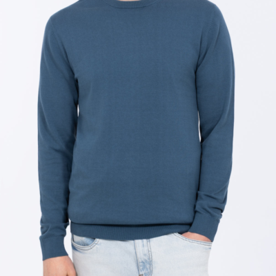 2t Austin Tall Mens Cotton Crew Neck Jumper (petrol blue) | Tall Mens Clothing | 2tall.com