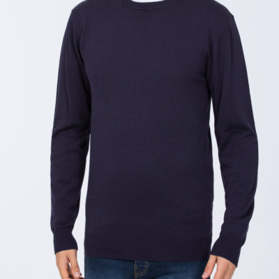 2t Austin Tall Mens Extra Long Cotton Crew Neck Jumper (navy) | Tall Mens Clothing | 2tall.com