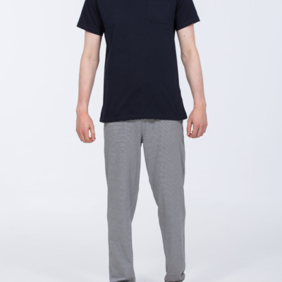 2t Jimmy Tall Mens Extra Long Pyjama Set (navy stripe) | Tall Mens Clothing | 2tall.com