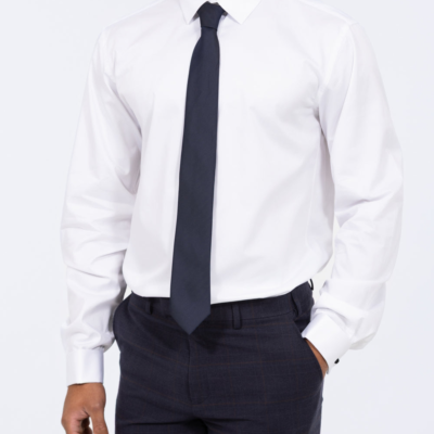 2t Gregor Regular Fit Extra Tall Mens Double Cuff Shirt (white) | Tall Mens Clothing | 2tall.com
