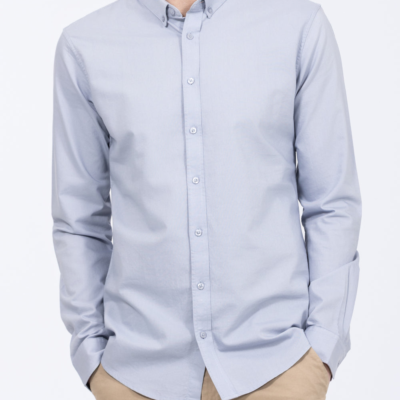 2t Leo Slim Fit Tall Mens Extra Long Oxford Shirt (blue) | Tall Mens Clothing | 2tall.com