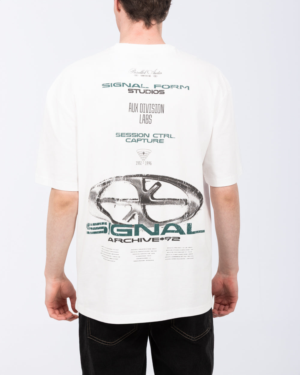 2t Brad Tall Mens Oversized T-Shirt (white pattern) | Tall Mens Clothing | 2tall.com