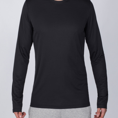 2t Long Sleeve Dry Mens Extra Long Training Top T-Shirt (dark grey) | Tall Mens Clothing | 2tall.com